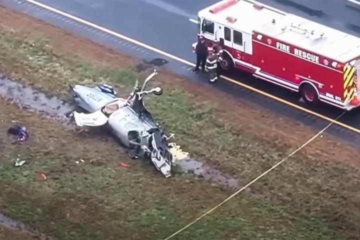 2 Dead in Fiery Plane Crash on I
