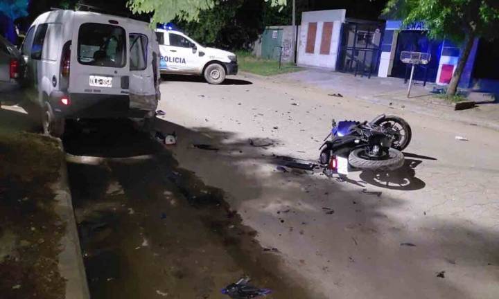 Murió el motociclista que había chocado en el barrio Avellaneda