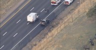 Westbound I-70 closed at Lookout Mountain in Colorado due to car fire