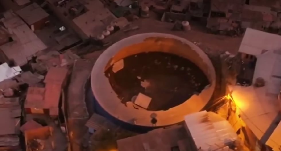 San Juan de Lurigancho: vecinos reportaron derrumbe del techo de reservorio de agua 