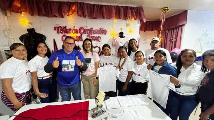 Inauguran centro textil creado con proyecto de la juventud en el municipio Sotillo
