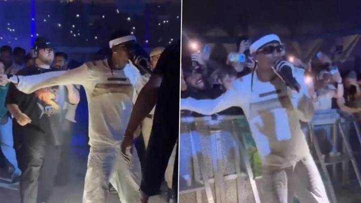 Hollywood Travis Scott Delhi Concert: ‘FE!N’ Singer Pulled by Excited Fans As He Steps Down From Stage To Interact With Crowd