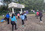 Mujeres reprochan cierre del acceso al Parque de la Juventud sin previo aviso; es uno de los sitios donde acuden a ejercitarse y donde...