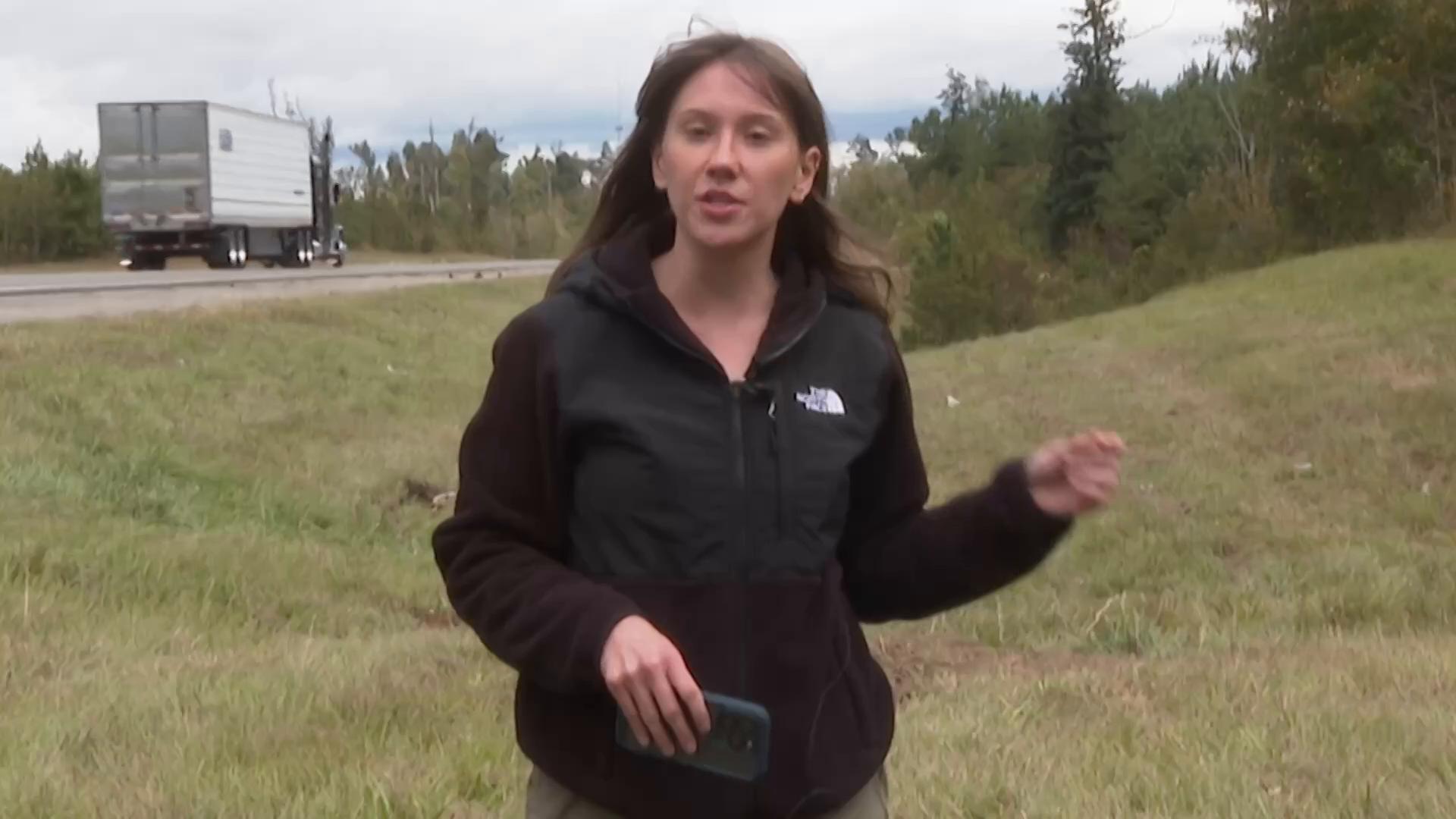 3 monkeys still on the loose after truck overturns on Mississippi highway