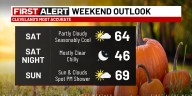 Northeast Ohio weather: Cooler start to weekend, slightly milder to finish