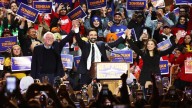 New York mayoral candidate Zohran Mamdani rallies voters with support from Bernie Sanders and AOC