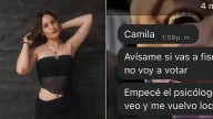 Una joven volvió a su pueblo por las elecciones y recibió un inesperado mensaje de su ex
