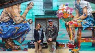 The second of two new Mandurah murals added to CASM for Mandurah Arts Festival