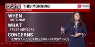 Thursday morning forecast: Frost Advisory