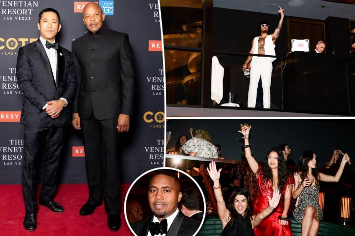 Nas, Dr. Dre at grand opening of Simon Kim's Cote Las Vegas