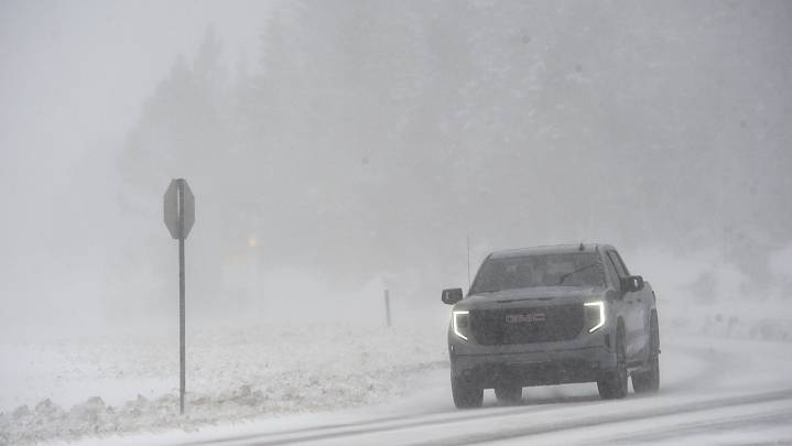 Early Sierra storm brings snow, slippery roads over Donner Summit