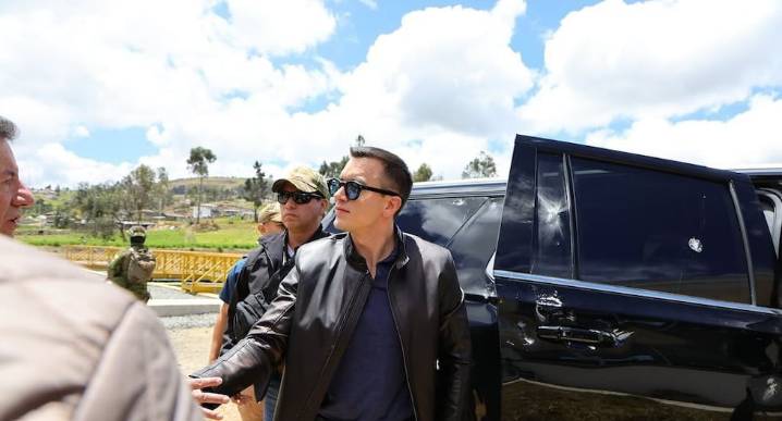 Ecuador: presidente Daniel Noboa resulta ileso tras ataque armado en Cañar