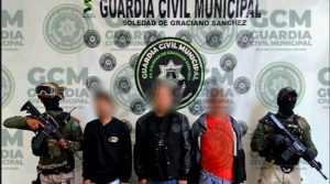 GUARDIA CIVIL DE SOLEDAD LOGRA CAPTURA DE 3 OBJETIVOS PRIORITARIOS; SE LES ASEGURÓ UN ARMA DE FUEGO Y DROGA