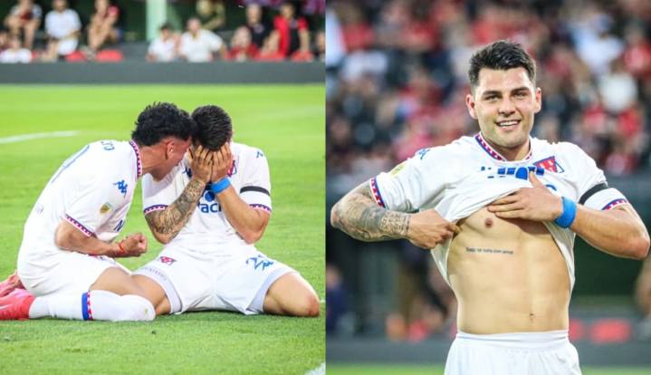 Lágrimas, gol y palabras al cielo: hijo de Miguel Ángel Russo rinde emotivo homenaje en cancha a su padre