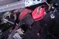Motociclista lesionado en choque carretero