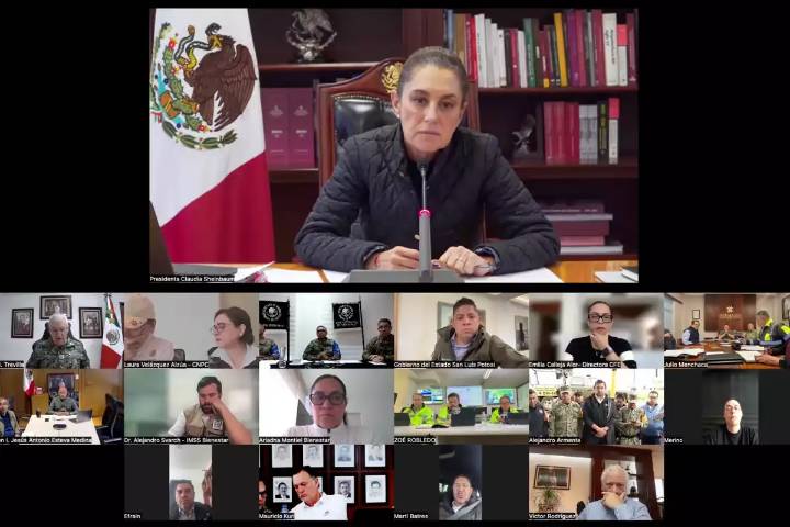 Claudia Sheinbaum coordina reunión con gobernadores por daños de lluvias y asegura: “A la población damnificada no le faltará nada”