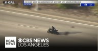 Motorcyclist suspected of assaulting an officer leads Los Angeles police on pursuit