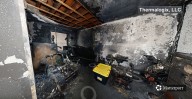 Inside the burned-out Gabriel House: New images show path of fire devastation