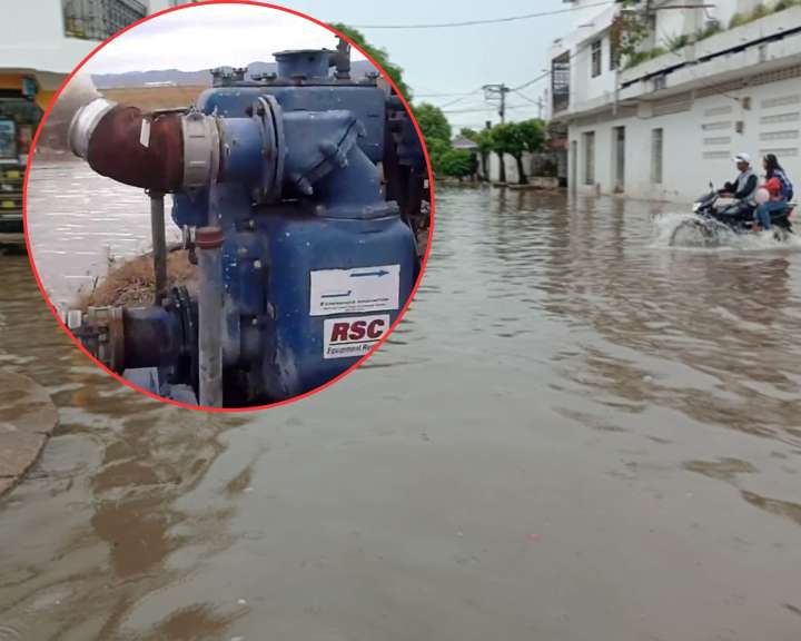 ¡Bajo el agua y sin defensa! Se robaron la motobomba y un aguacero dejó a El Banco ‘ahogado’