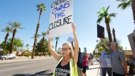 What Calvert, Ruiz and protesters said as government shutdown began