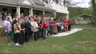 Ribbon-cutting celebration at historic Marley House in Ozark