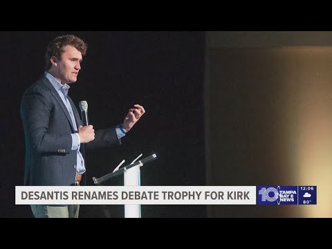 DeSantis honors Charlie Kirk with speech & debate prize, expanding Turning Point USA partnership