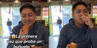 “¡Es suavecísimo por dentro!”, mexicano comparte la magia de probar un buñuelo por primera vez