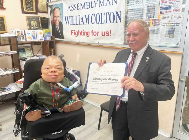 Colton honors Brooklyn journalist and disability rights advocate