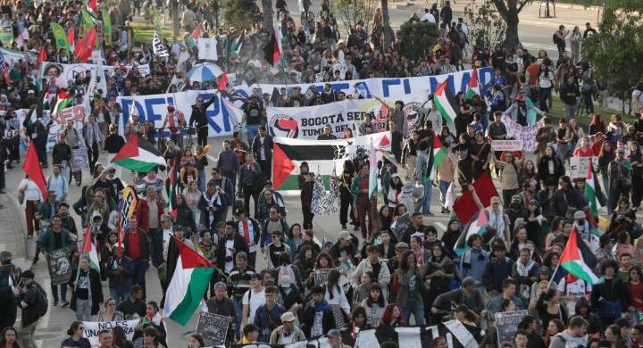 Amarga jornada: Actos vandálicos y cientos de personas afectadas dejaron las marchas pro Palestina