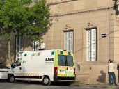 Bomberos, Policía y el SAME en el rescate de una persona en el Hogar Abrigo