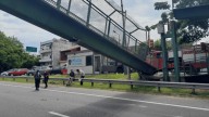 Se habilitó el tránsito en la General Paz tras el derrumbe de un puente peatonal