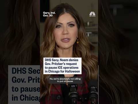 DHS Secretary Kristi Noem denies request to pause ICE operations in Chicago for Halloween