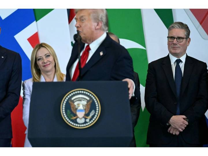 Trump calls Italian PM 'beautiful' at Gaza summit