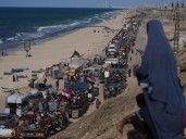 Bulldozers clear rubble in Gaza City as Israel