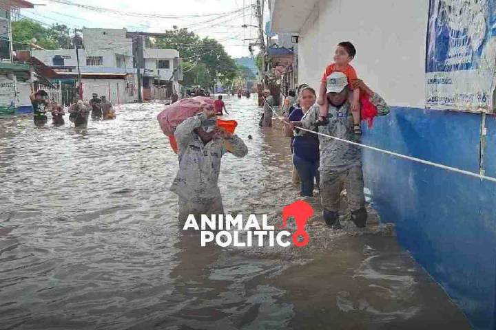 Suman 47 muertos por fuertes lluvias; 150 municipios de cinco estados resultaron con afectaciones
