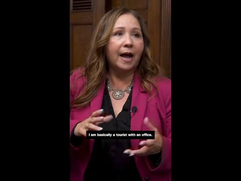 She was elected to Congress, but can't do her job