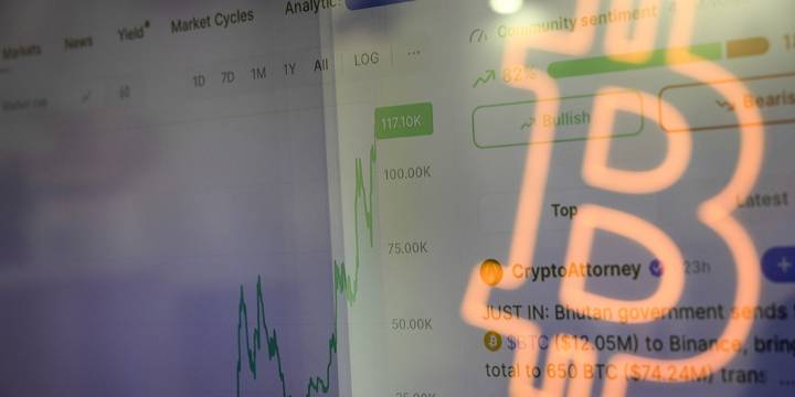 El Bitcoin tocó los USD 120.000 por primera vez desde marcar su máximo histórico