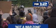 Protesters, counter-protesters at Portland ICE building agree city ‘not a war zone,’ troops not need