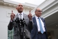 Mike Johnson Confronted About 'Racist' Trump Post Before Looming Shutdown