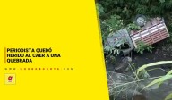 Periodista quedó herido al caer a una quebrada - Noticias de Bogotá y Cundinamarca