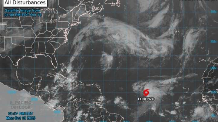 Tormenta Tropical Lorenzo: esta es la trayectoria del ciclón