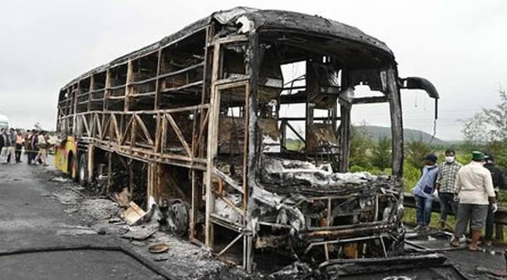 Drunk biker caused Kurnool bus accident, says forensic report