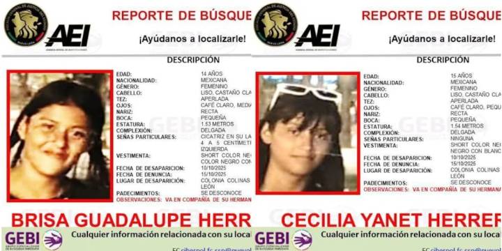 Alerta en Nuevo León: Dos menores desaparecen en Colinas del Aeropuerto sin dejar rastro
