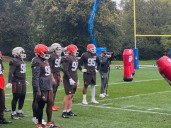 Myles Garrett will face the Vikings; Greg Newsome II and Jack Conklin are questionable