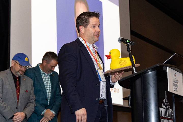 Early morning award ceremony honors county leaders