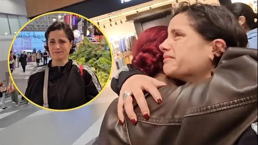 Melania Urbina se quiebra al despedirse de su hija Lucía, quien viaja al extranjero para estudiar