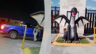 Mujer roba inflable en Los Viñedos de Torreón; video revela el momento exacto