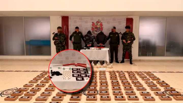 Ejército desmantela depósito del ELN e incauta droga y armas en Nariño: dos personas fueron capturadas