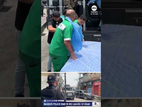 Massive police raid in Rio de Janeiro leaves at least 121 people dead