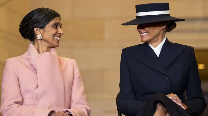 Usha Vance's Emotional Moment With Erika Kirk Puts Melania Trump Under The Microscope